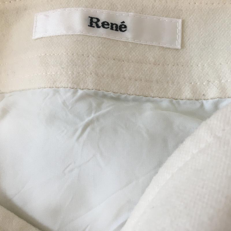 ルネ Rene スカート ひざ丈スカート 36 無地 X  白 / ホワイト / X 黒 / ブラック /  レディース USED 古着 中古 10008764