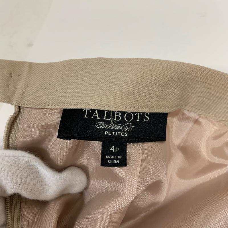 タルボット TALBOTS スーツ ひざ丈スカート ストライプ ベージュ / ベージュ /  レディース USED 古着 中古 10008857