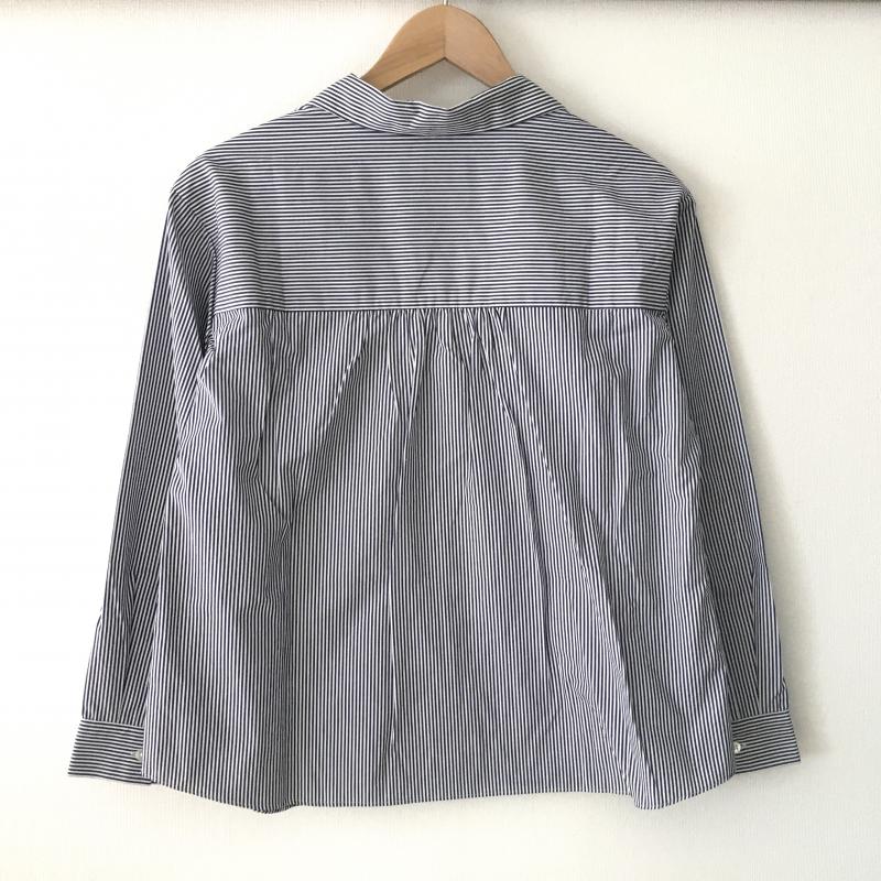 スローブイエナ SLOBE IENA シャツ、ブラウス 長袖 ストライプ 白 / ホワイト / X 青 / ブルー /  レディース USED 古着 中古 10009144
