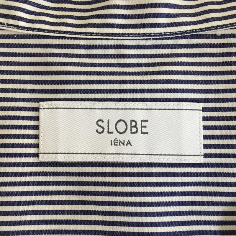 スローブイエナ SLOBE IENA シャツ、ブラウス 長袖 ストライプ 白 / ホワイト / X 青 / ブルー /  レディース USED 古着 中古 10009144