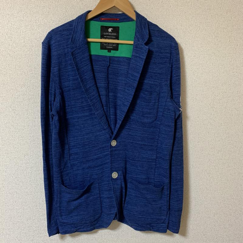 ラブレス LOVELESS ジャケット、上着 ジャケット、ブレザー 内ポケット付き 2 無地 X 総柄 X ワンポイント 青 / ブルー /  メンズ USED 古着 中古 10009363