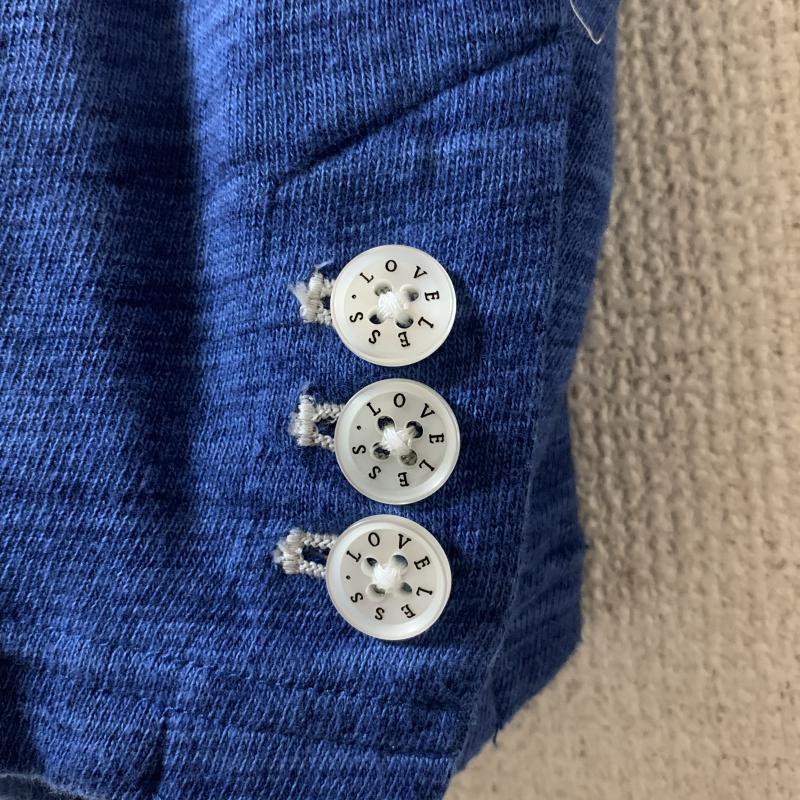 ラブレス LOVELESS ジャケット、上着 ジャケット、ブレザー 内ポケット付き 2 無地 X 総柄 X ワンポイント 青 / ブルー /  メンズ USED 古着 中古 10009363