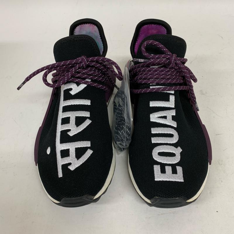 アディダス adidas スニーカー スニーカー adidas×Pharrell 型番:AC7033 26.5cm 無地 X ロゴ、文字 黒 / ブラック / X 白 / ホワイト / X 紫 / パープル /  メンズ USED 古着 中古 10009495