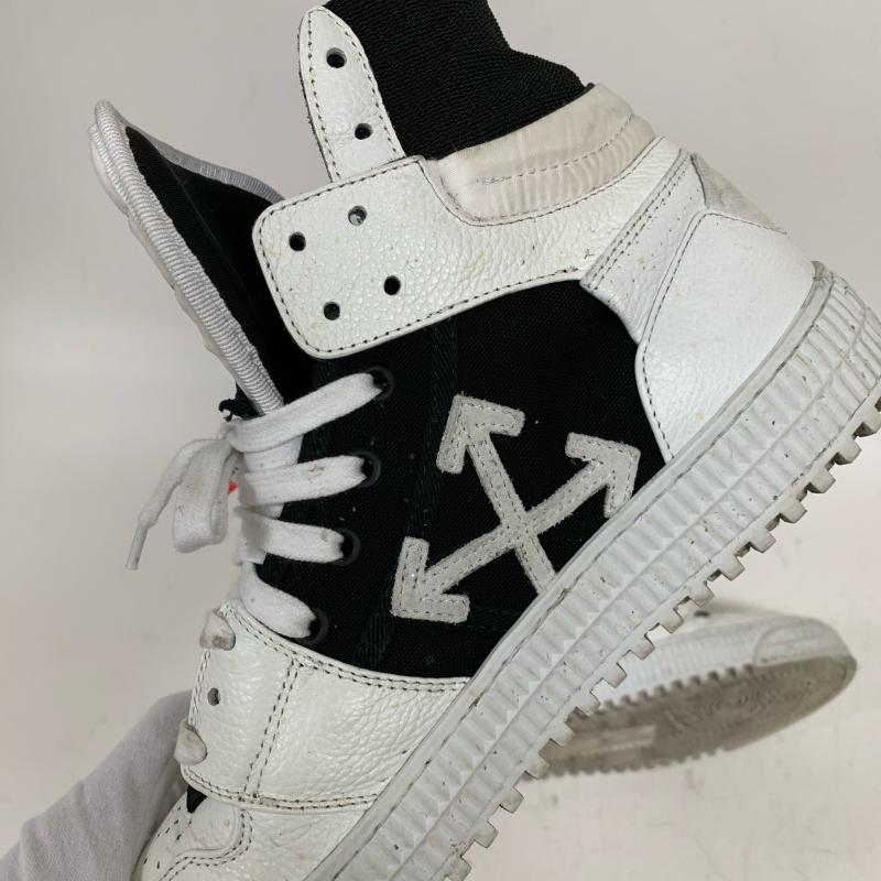 オフホワイト off white スニーカー スニーカー 無地 X ワンポイント X  白 / ホワイト / X 黒 / ブラック /  メンズ USED 古着 中古 10009504