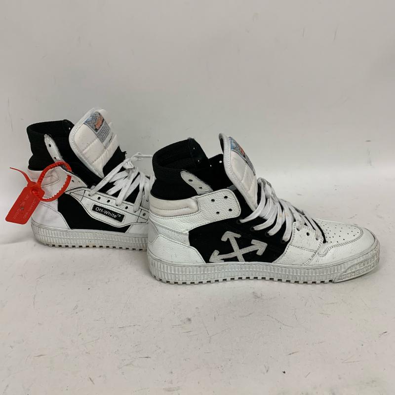 オフホワイト off white スニーカー スニーカー 無地 X ワンポイント X  白 / ホワイト / X 黒 / ブラック /  メンズ USED 古着 中古 10009504