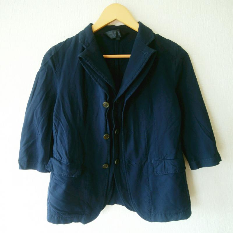コムデギャルソンコムデギャルソン COMME des GARCONS COMME des GARCONS ジャケット、上着 ジャケット、ブレザー 7分袖 XS 無地 紺 / ネイビー /  メンズ USED 古着 中古 10009654