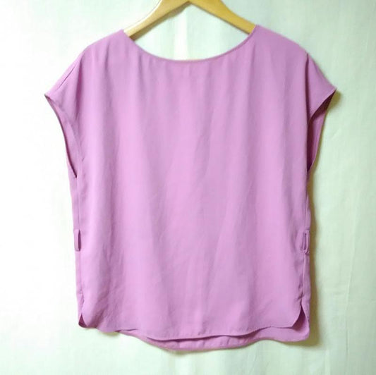 プラステ PLST カットソー 半袖 M 無地 紫 / パープル /  レディース USED 古着 中古 10009730