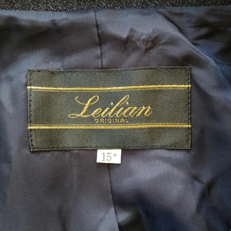 レリアン LEILIAN コート コート一般 ストライプ 灰 / グレー / X 白 / ホワイト /  レディース USED 古着 中古 10009769
