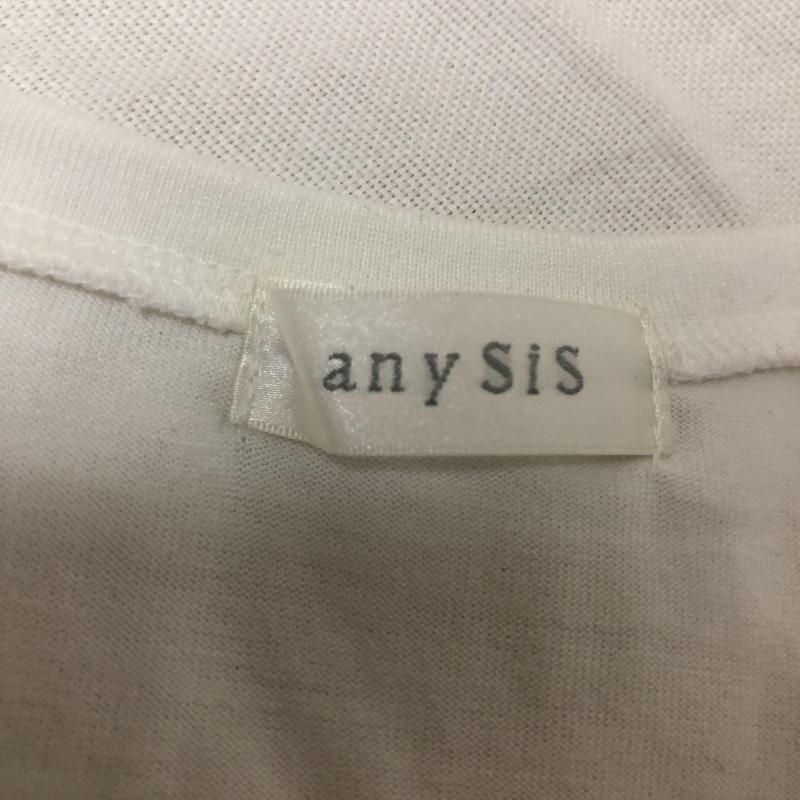 エニィスィス any SiS カットソー 半袖 2 無地 白 / ホワイト /  レディース USED 古着 中古 10009811