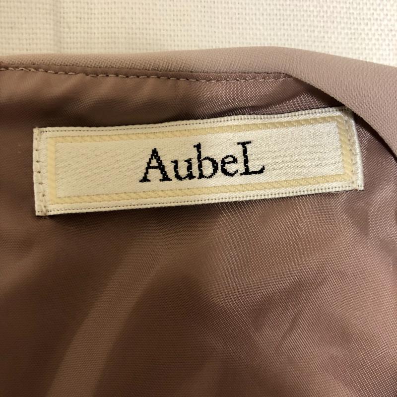 オーベル AubeL カットソー 七分袖 38 無地 ベージュ / ベージュ /  レディース USED 古着 中古 10010062