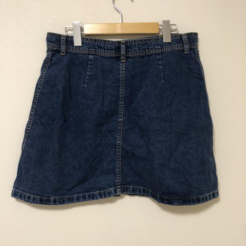 ザラウーマン ZARA WOMAN スカート ミニスカート L 無地 インディゴ / インディゴ /  レディース USED 古着 中古 10010079