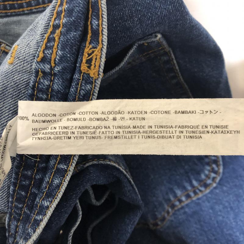 ザラウーマン ZARA WOMAN スカート ミニスカート L 無地 インディゴ / インディゴ /  レディース USED 古着 中古 10010079