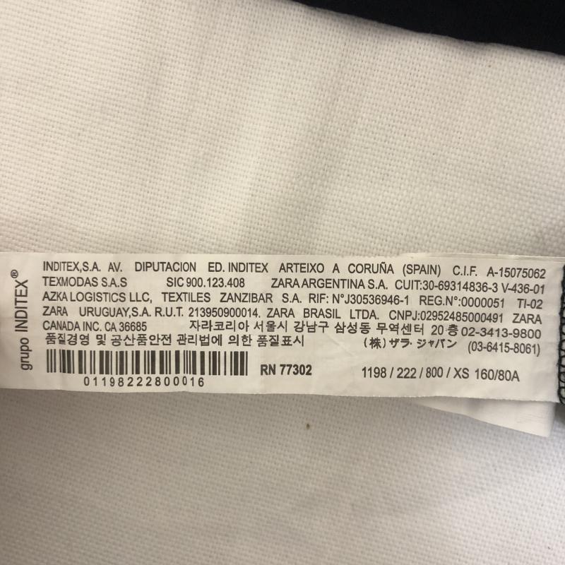 ザラコレクション ZARA COLLECTION Tシャツ 半袖 XS 無地 黒 / ブラック /  レディース USED 古着 中古 10010088