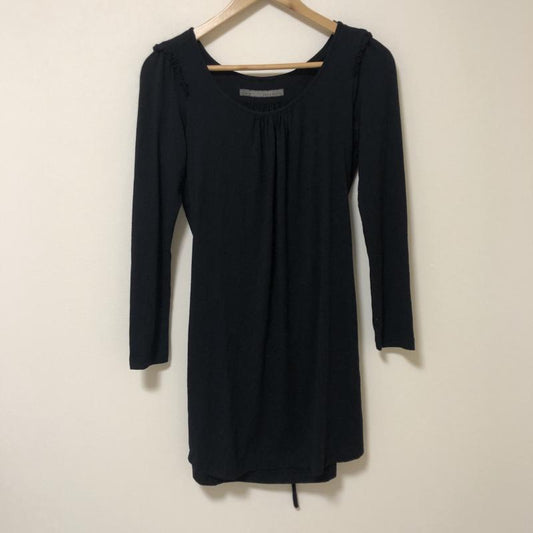 ザラベーシック ZARA BASIC ワンピース ひざ丈スカート S 無地 黒 / ブラック /  レディース USED 古着 中古 10010095