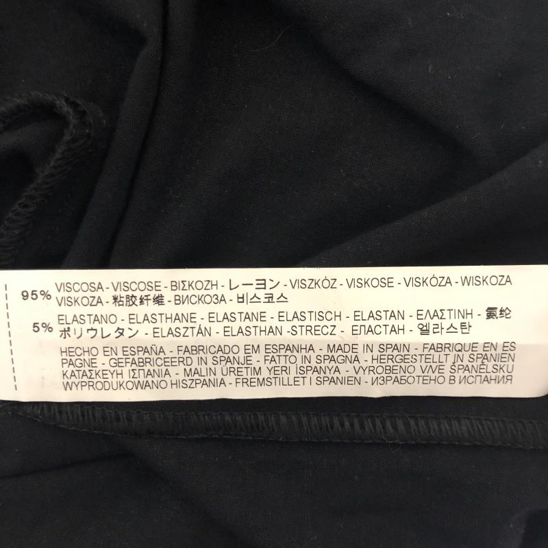 ザラベーシック ZARA BASIC ワンピース ひざ丈スカート S 無地 黒 / ブラック /  レディース USED 古着 中古 10010095