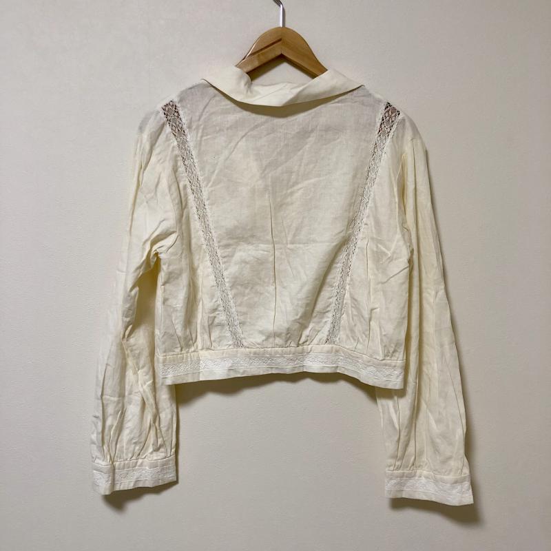 ダブルクローゼット w closet シャツ、ブラウス 長袖 FREE 無地 X  白 / ホワイト /  レディース USED 古着 中古 10010171