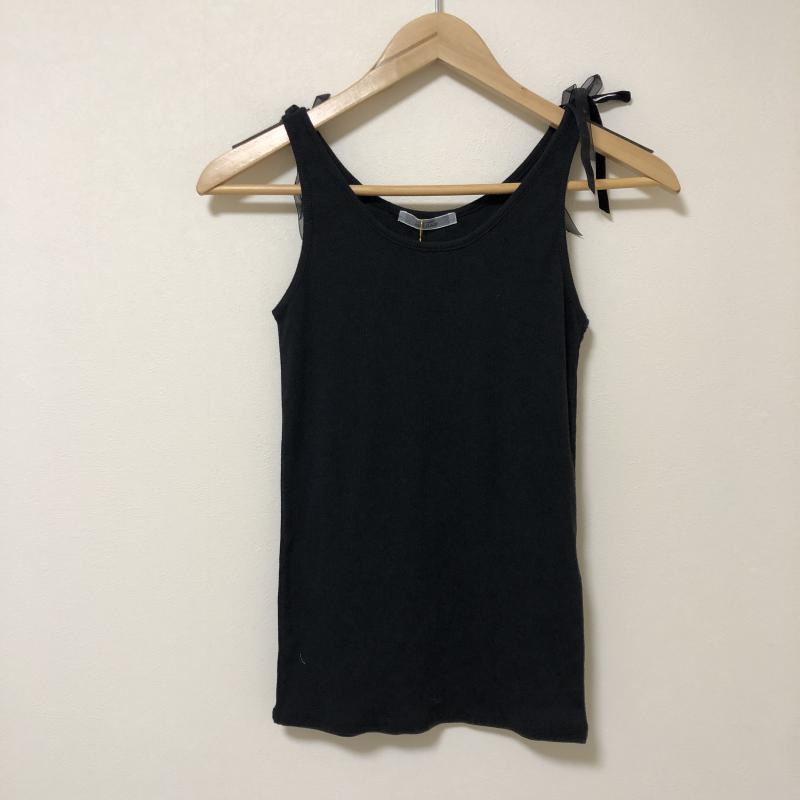 ワンアフター アナザー ナイスクラップ one after another NICE CLAUP タンクトップ タンクトップ FREE 無地 X  黒 / ブラック /  レディース USED 古着 中古 10010197