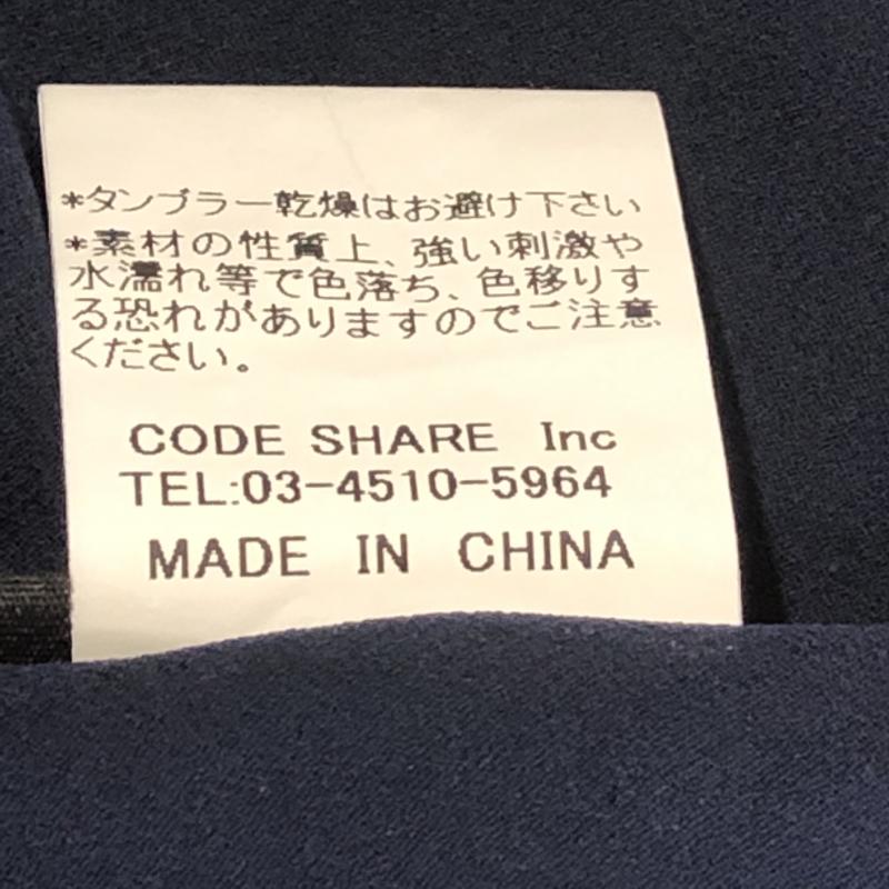 カラー Color カットソー 七分袖 M 無地 紺 / ネイビー /  レディース USED 古着 中古 10010300