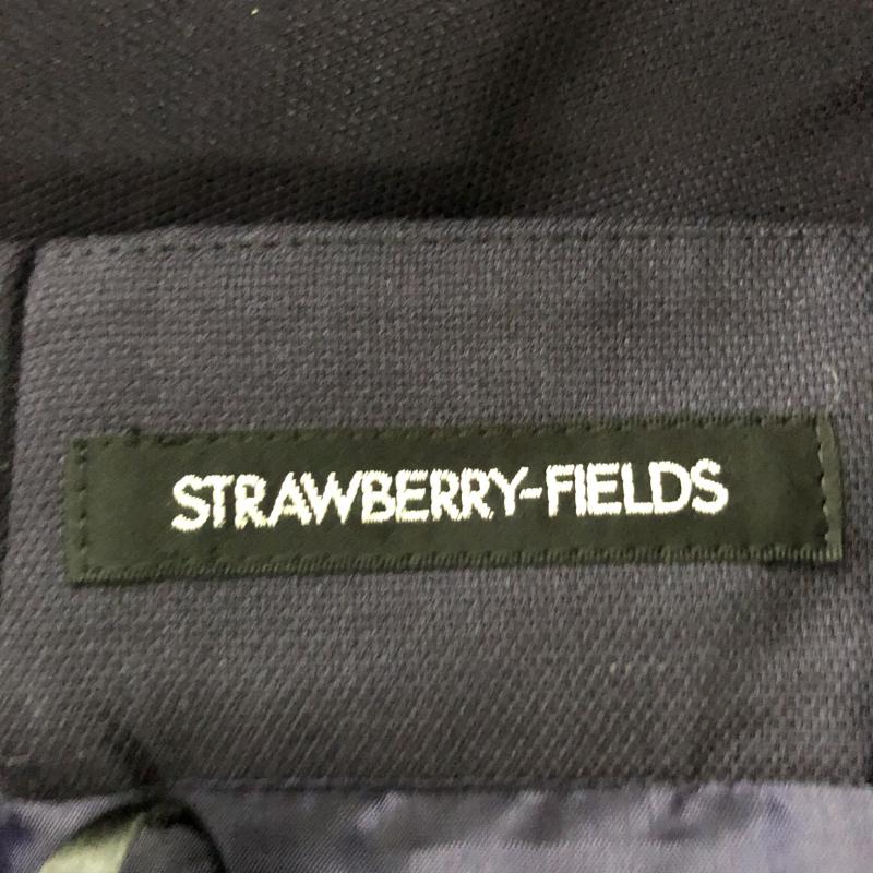 ストロベリーフィールズ STRAWBERRY-FIELDS スカート ひざ丈スカート 無地 紺 / ネイビー /  レディース USED 古着 中古 10010316