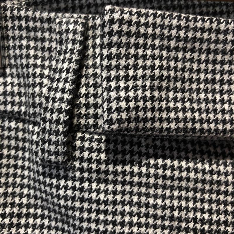 ザスーツカンパニー THE SUIT COMPANY パンツ スラックス 38 千鳥格子 白 / ホワイト / X 黒 / ブラック /  レディース USED 古着 中古 10010325