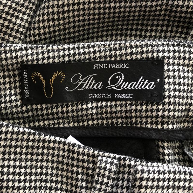 ザスーツカンパニー THE SUIT COMPANY パンツ スラックス 38 千鳥格子 白 / ホワイト / X 黒 / ブラック /  レディース USED 古着 中古 10010325