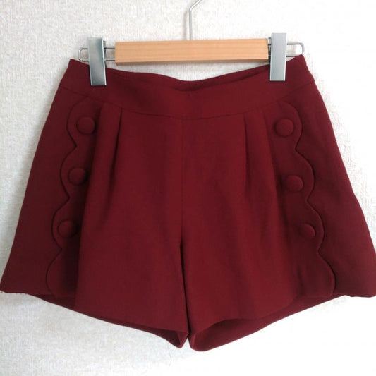 ミッシュマッシュ MISCH MASCH パンツ ショートパンツ S 無地 赤 / レッド /  レディース USED 古着 中古 10010331