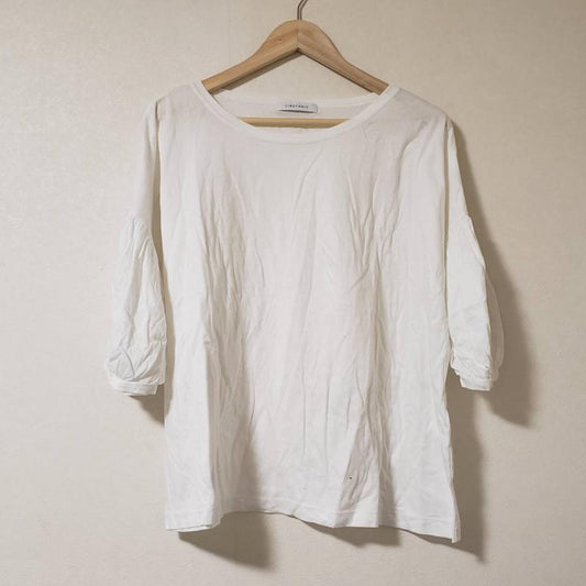チャオパニック CIAOPANIC カットソー 七分袖 FREE 無地 白 / ホワイト /  レディース USED 古着 中古 10010391