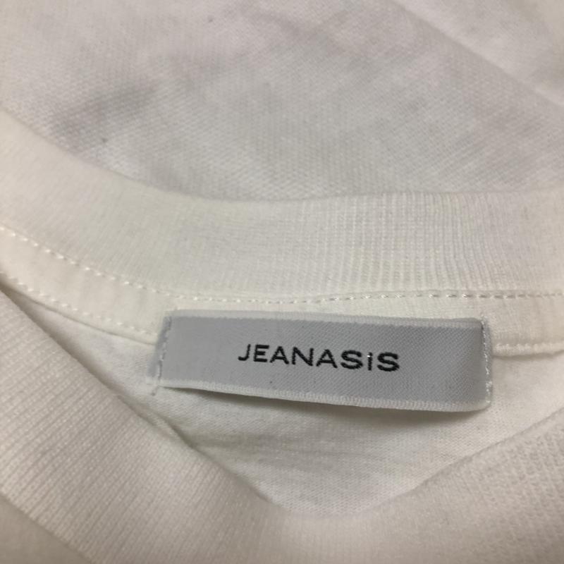 ジーナシス JEANASIS カットソー 七分袖 FREE 無地 X  白 / ホワイト /  レディース USED 古着 中古 10010486