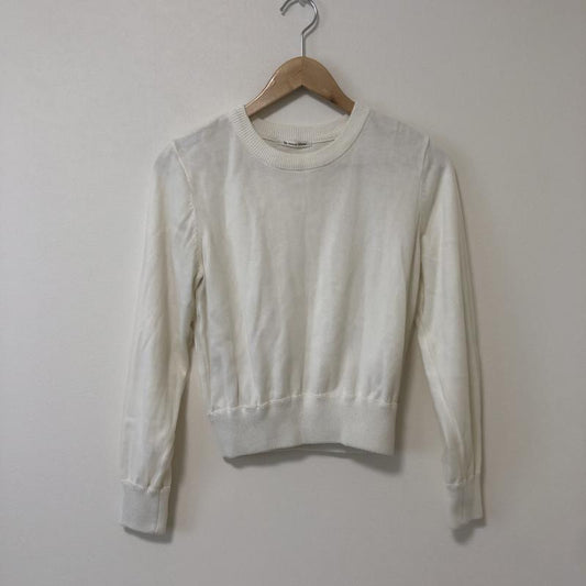 ルクールブラン le.coeur blanc カットソー 長袖 38 無地 白 / ホワイト /  レディース USED 古着 中古 10010550