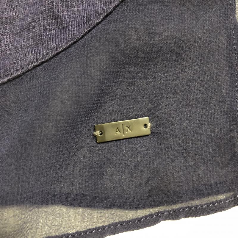 アルマーニエクスチェンジ A/X ARMANIEXCHANGE タンクトップ タンクトップ XS ワンポイント X 無地 紺 / ネイビー /  レディース USED 古着 中古 10010574