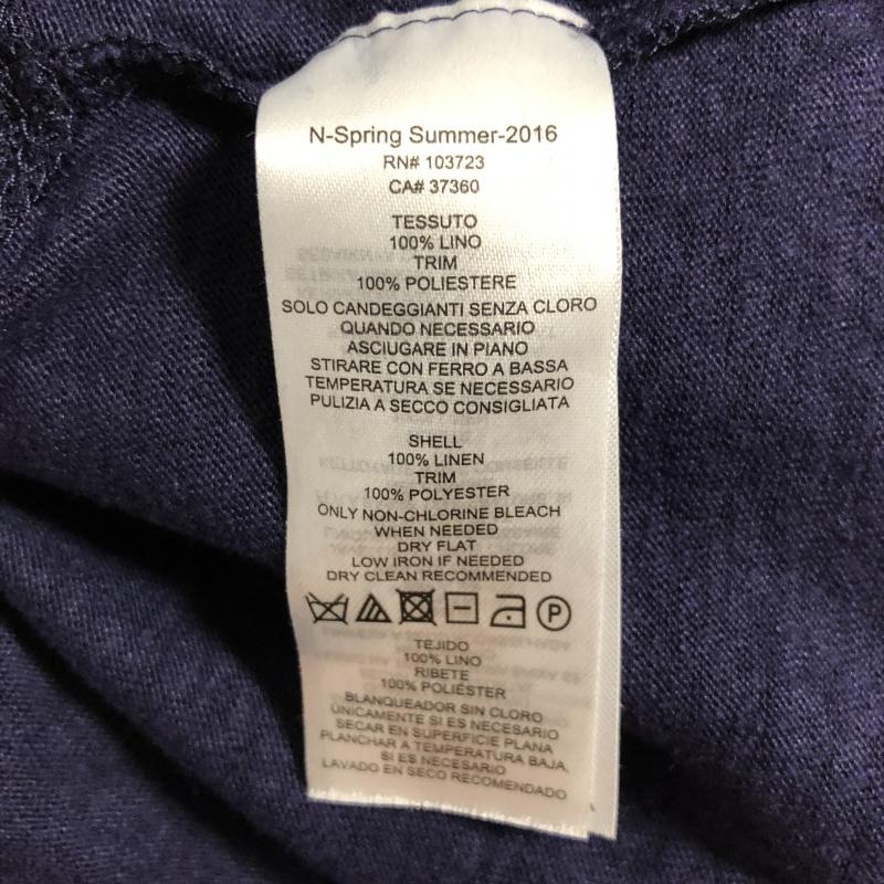 アルマーニエクスチェンジ A/X ARMANIEXCHANGE タンクトップ タンクトップ XS ワンポイント X 無地 紺 / ネイビー /  レディース USED 古着 中古 10010574