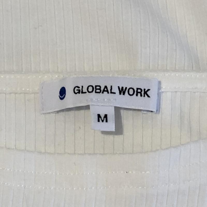 グローバルワーク GLOBAL WORK カットソー 半袖 M 無地 白 / ホワイト /  レディース USED 古着 中古 10010796