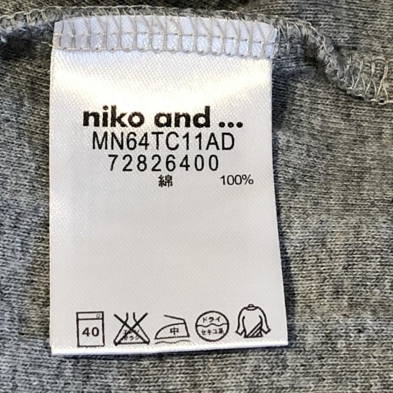 ニコアンド niko and... カットソー 七分袖 M 無地 灰 / グレー /  レディース USED 古着 中古 10010799