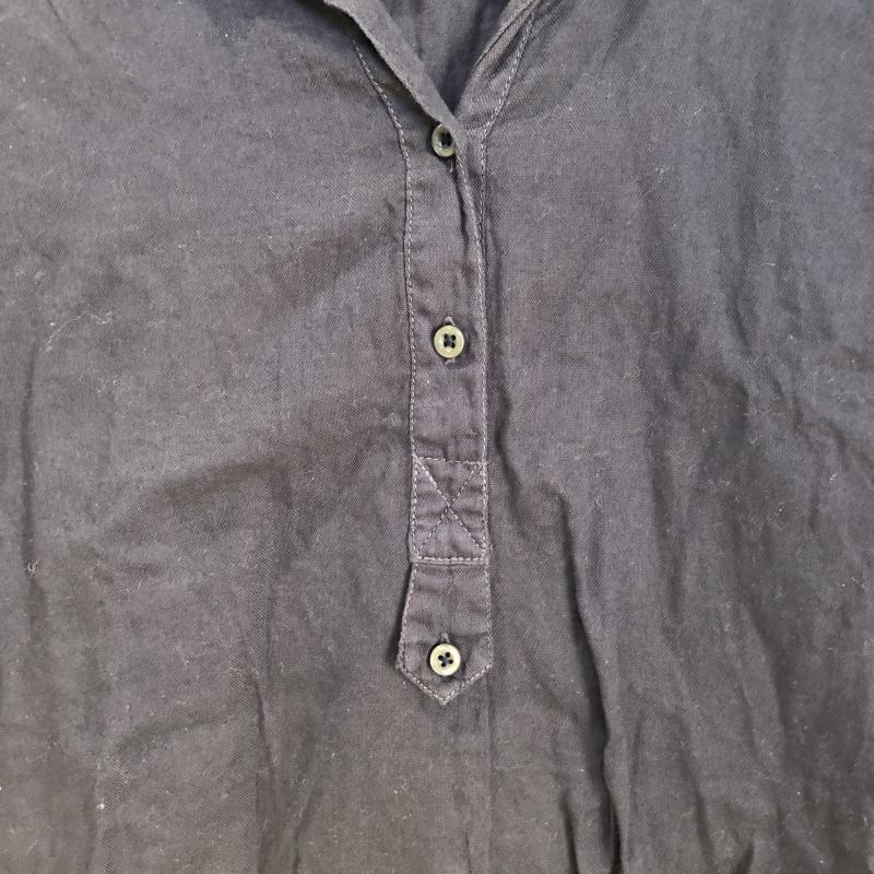 ニコアンド niko and... シャツ、ブラウス 半袖 無地 紺 / ネイビー /  レディース USED 古着 中古 10010816