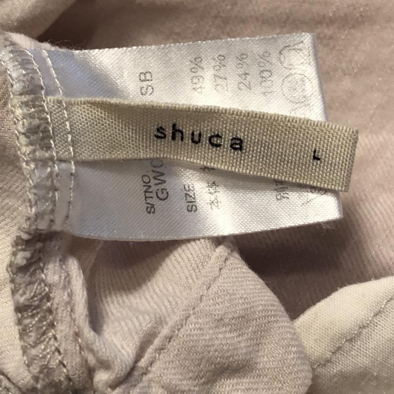 シュカ SHUCA チュニック 半袖 L 無地 ベージュ / ベージュ /  レディース USED 古着 中古 10010827