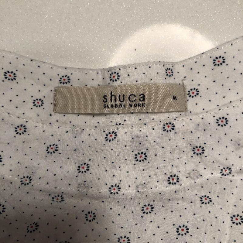 シュカ SHUCA チュニック 半袖 M ドット X  白 / ホワイト / X 青 / ブルー / X 赤 / レッド /  レディース USED 古着 中古 10010829
