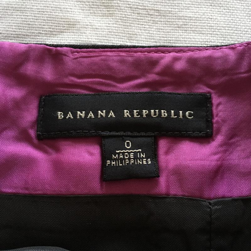 バナナリパブリック BANANA REPUBLIC スカート ひざ丈スカート 0 ストライプ 紺 / ネイビー / X 紫 / パープル /  レディース USED 古着 中古 10010843