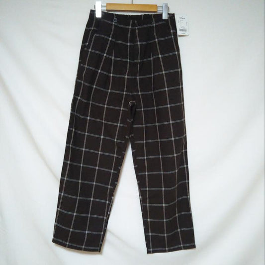 セポ cepo パンツ スラックス M チェック 茶 / ブラウン / X 白 / ホワイト / X 青 / ブルー /  レディース USED 古着 中古 10010929