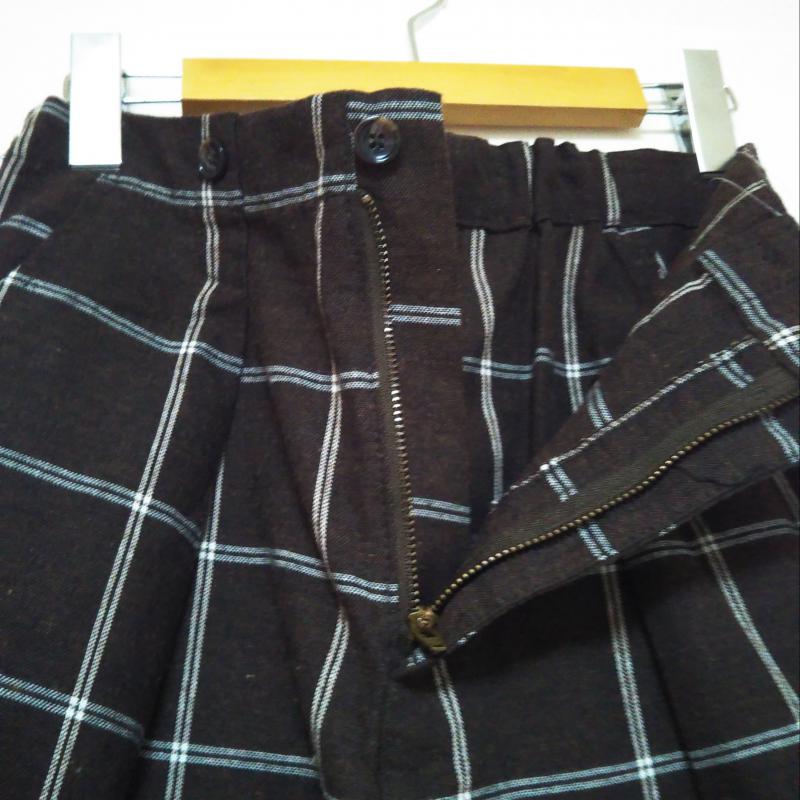 セポ cepo パンツ スラックス M チェック 茶 / ブラウン / X 白 / ホワイト / X 青 / ブルー /  レディース USED 古着 中古 10010929