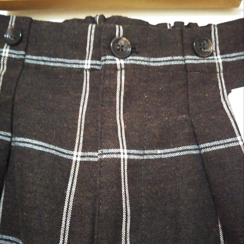 セポ cepo パンツ スラックス M チェック 茶 / ブラウン / X 白 / ホワイト / X 青 / ブルー /  レディース USED 古着 中古 10010929
