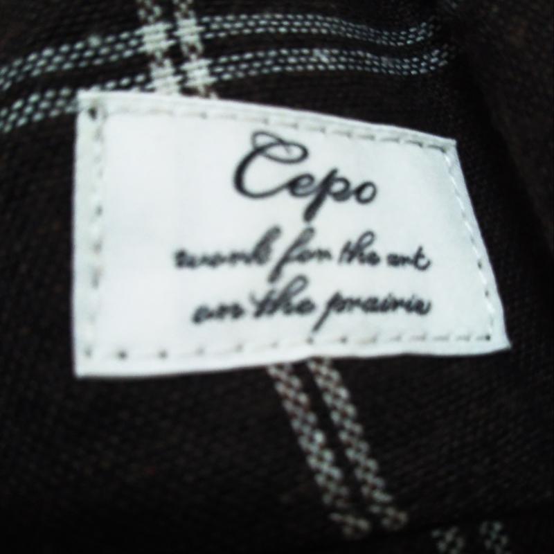 セポ cepo パンツ スラックス M チェック 茶 / ブラウン / X 白 / ホワイト / X 青 / ブルー /  レディース USED 古着 中古 10010929