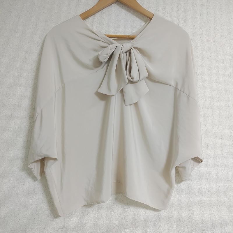 パンソー PINCEAU カットソー 七分袖 38 無地 ベージュ / ベージュ /  レディース USED 古着 中古 10011017