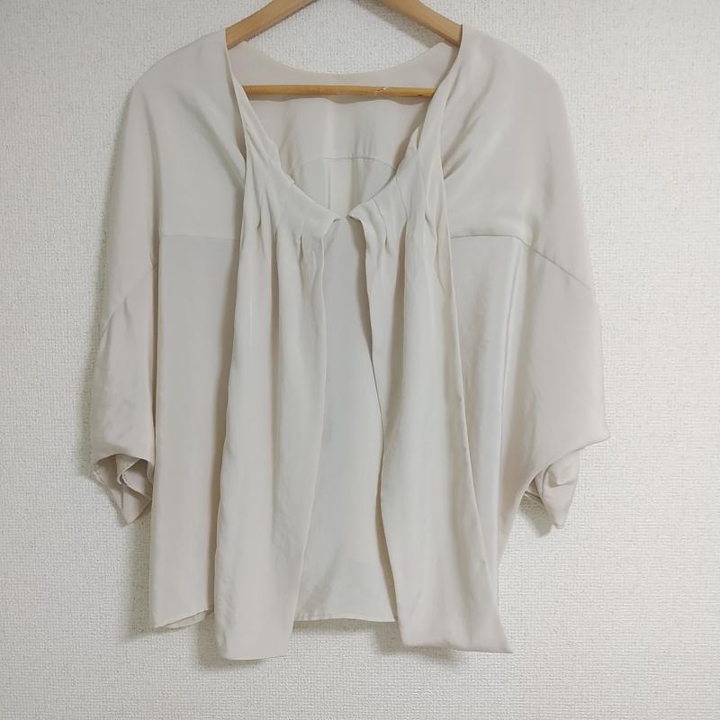 パンソー PINCEAU カットソー 七分袖 38 無地 ベージュ / ベージュ /  レディース USED 古着 中古 10011017