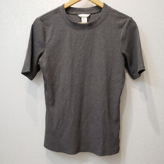 ヘンネスアンドモーリッツ H&M カットソー 半袖 M 無地 灰 / グレー /  レディース USED 古着 中古 10011115