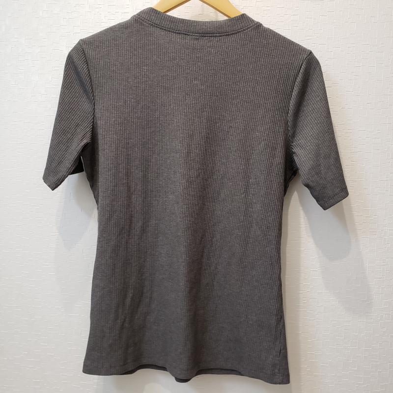 ヘンネスアンドモーリッツ H&M カットソー 半袖 M 無地 灰 / グレー /  レディース USED 古着 中古 10011115