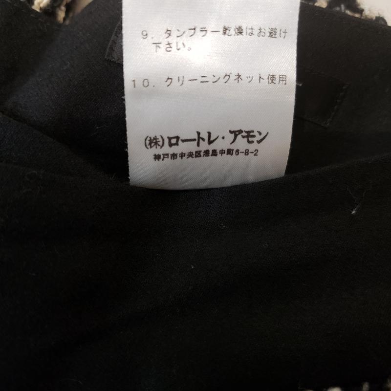 ロートレ・アモン LAUTREAMONT パンツ ショートパンツ 38 千鳥格子 黒 / ブラック / X 白 / ホワイト /  レディース USED 古着 中古 10011141