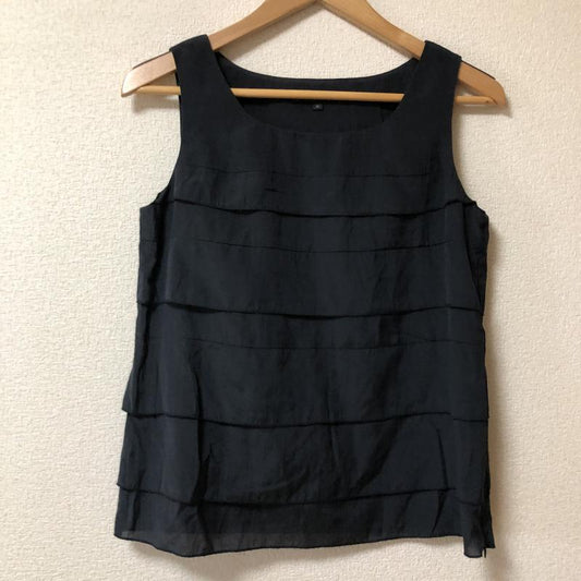 ラピスルーチェパービームス LAPIS LUCE PER BEAMS タンクトップ タンクトップ 36 無地 紺 / ネイビー /  レディース USED 古着 中古 10011235
