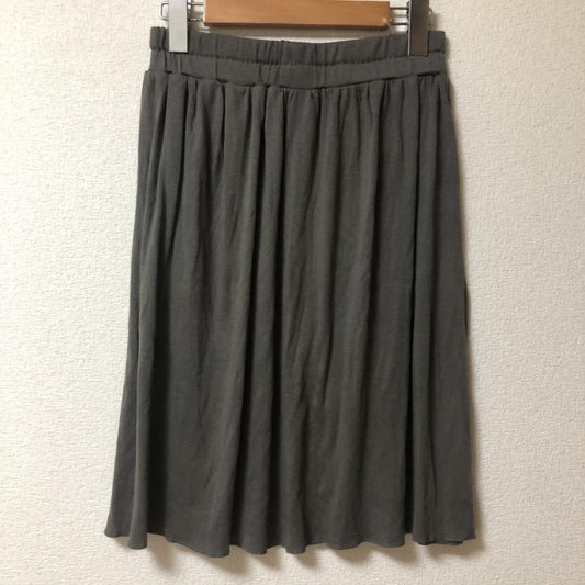 ローリーズファーム LOWRYS FARM スカート ひざ丈スカート FREE 無地 灰 / グレー /  レディース USED 古着 中古 10011396