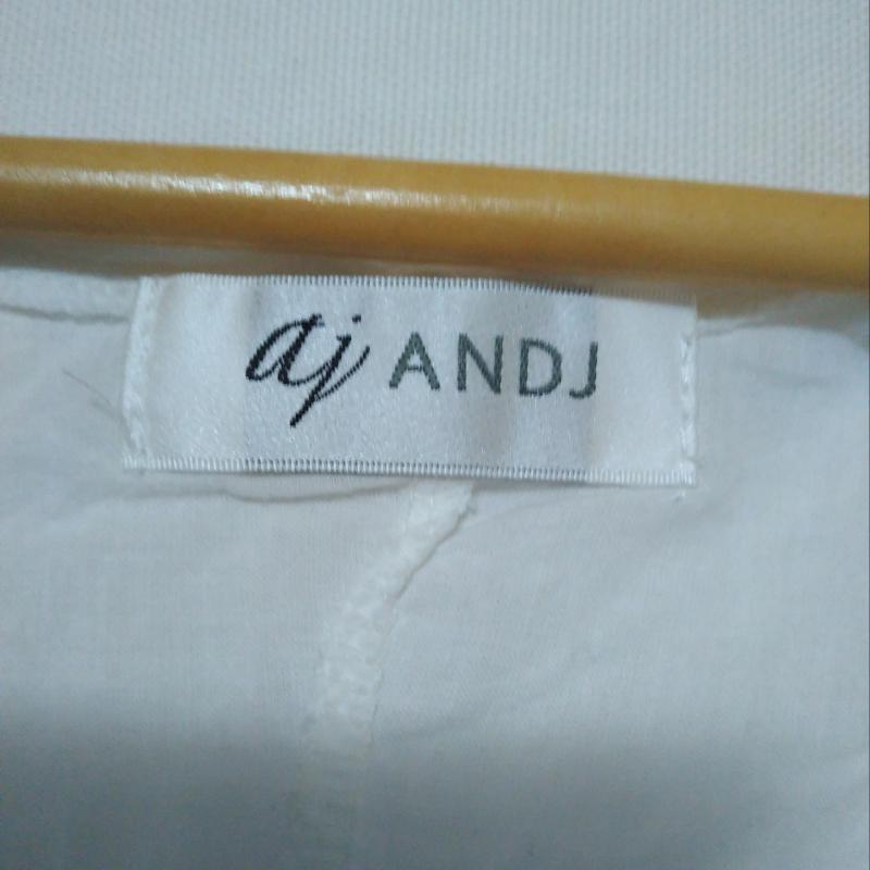 アンドジェイ ANDJ シャツ、ブラウス 七分袖 無地 白 / ホワイト /  レディース USED 古着 中古 10011507