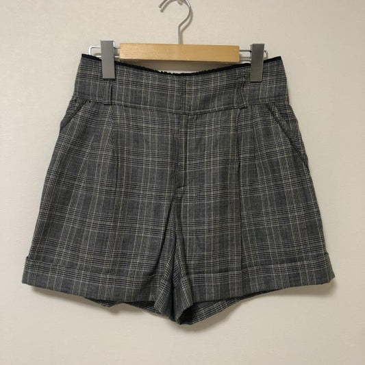レッセパッセ LAISSE PASSE パンツ ショートパンツ 38 チェック 灰 / グレー / X 黒 / ブラック / X 白 / ホワイト / X 茶 / ブラウン /  レディース USED 古着 中古 10011628